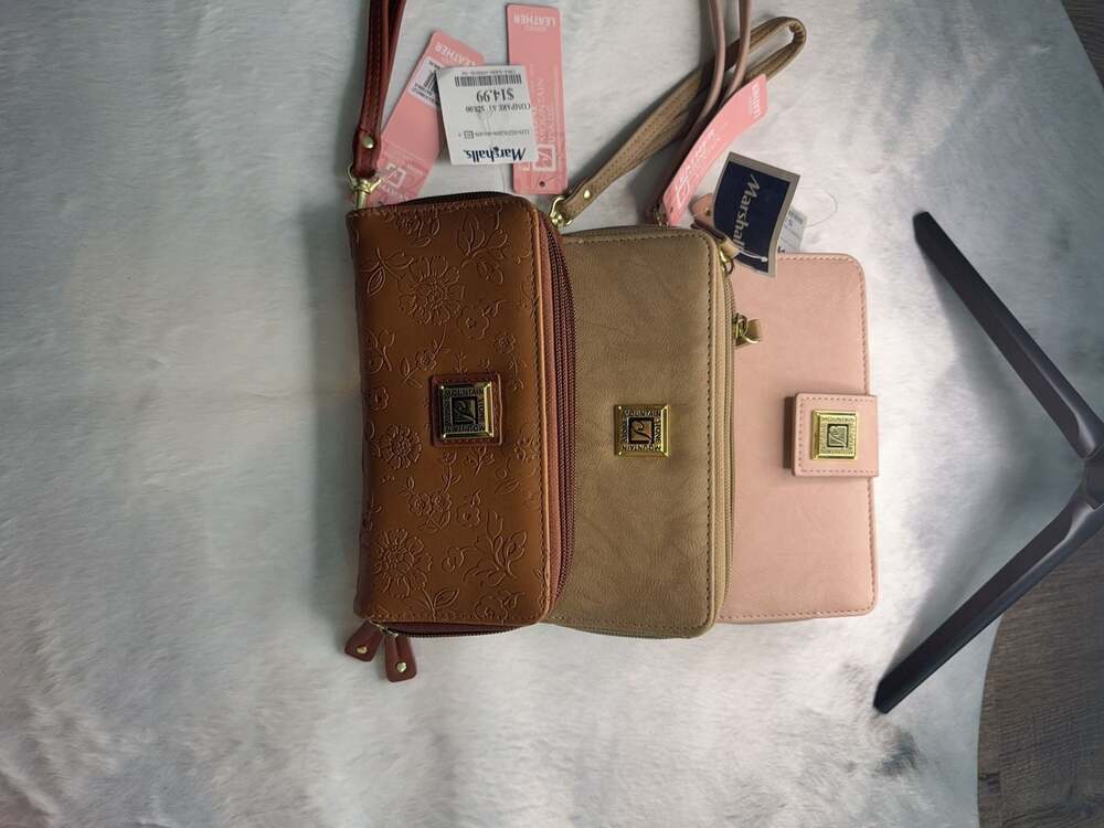 Stone Mountain Bonded Leather Wristlet Wallet Bundle (3-Pack)